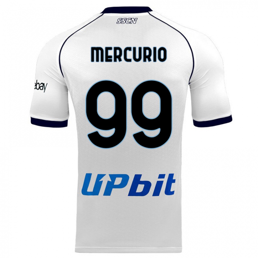 Niño Camiseta Giovanni Mercurio #99 Blanco 2ª Equipación 2023/24 La Camisa