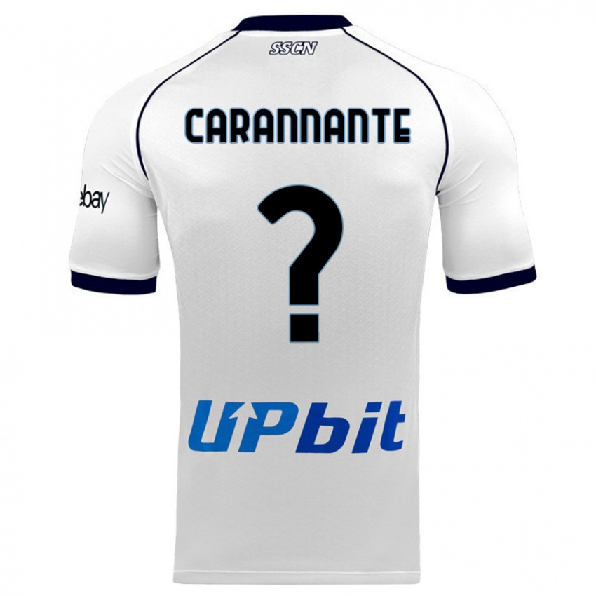 Niño Camiseta Lorenzo Carannante #0 Blanco 2ª Equipación 2023/24 La Camisa