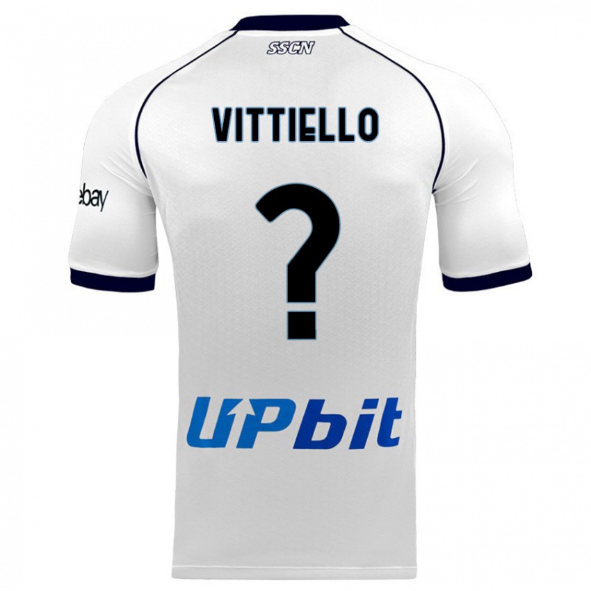Niño Camiseta Antonio Vittiello #0 Blanco 2ª Equipación 2023/24 La Camisa