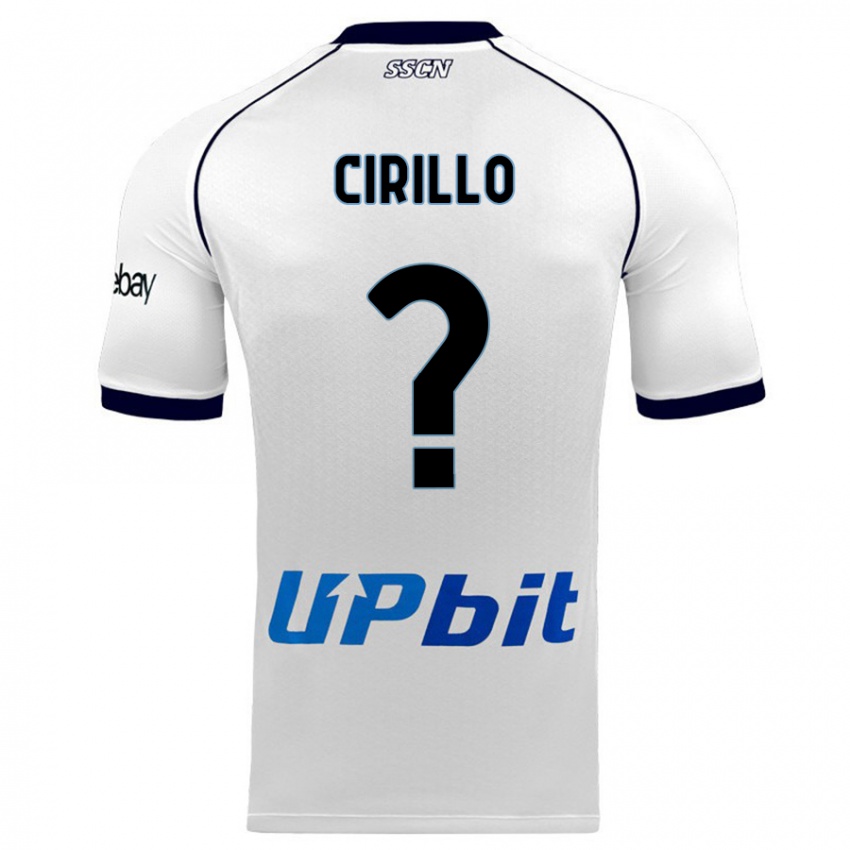 Niño Camiseta Gioele Cirillo #0 Blanco 2ª Equipación 2023/24 La Camisa