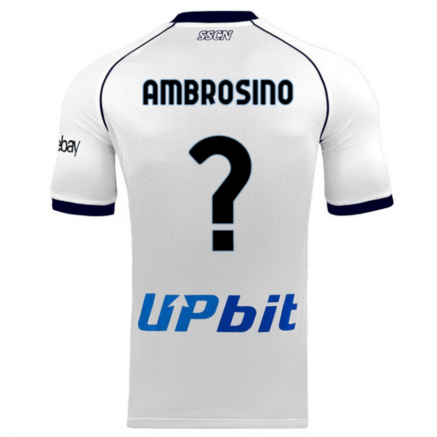 Niño Camiseta Ambrosino #0 Blanco 2ª Equipación 2023/24 La Camisa