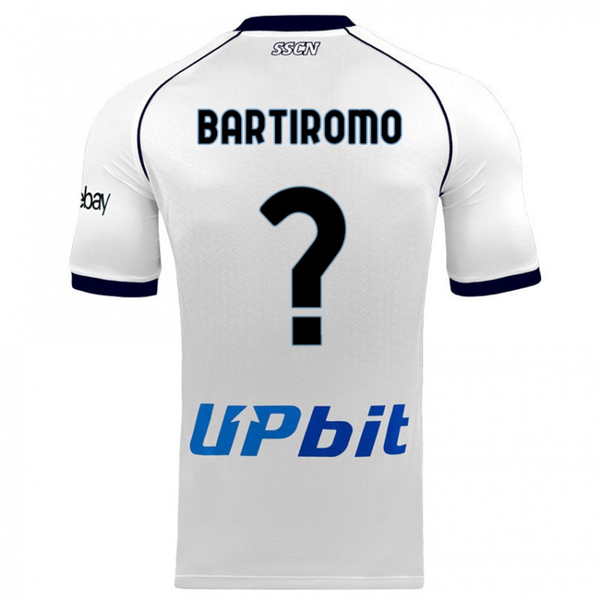 Niño Camiseta Niccolo Bartiromo #0 Blanco 2ª Equipación 2023/24 La Camisa