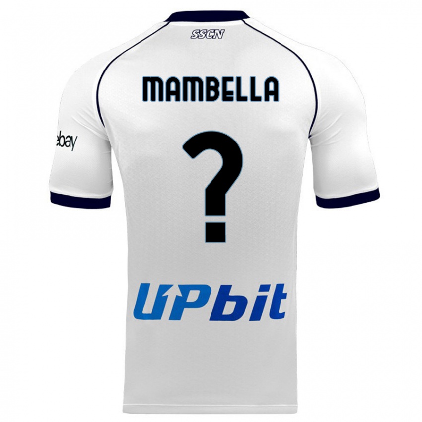Niño Camiseta Andrea Mambella #0 Blanco 2ª Equipación 2023/24 La Camisa