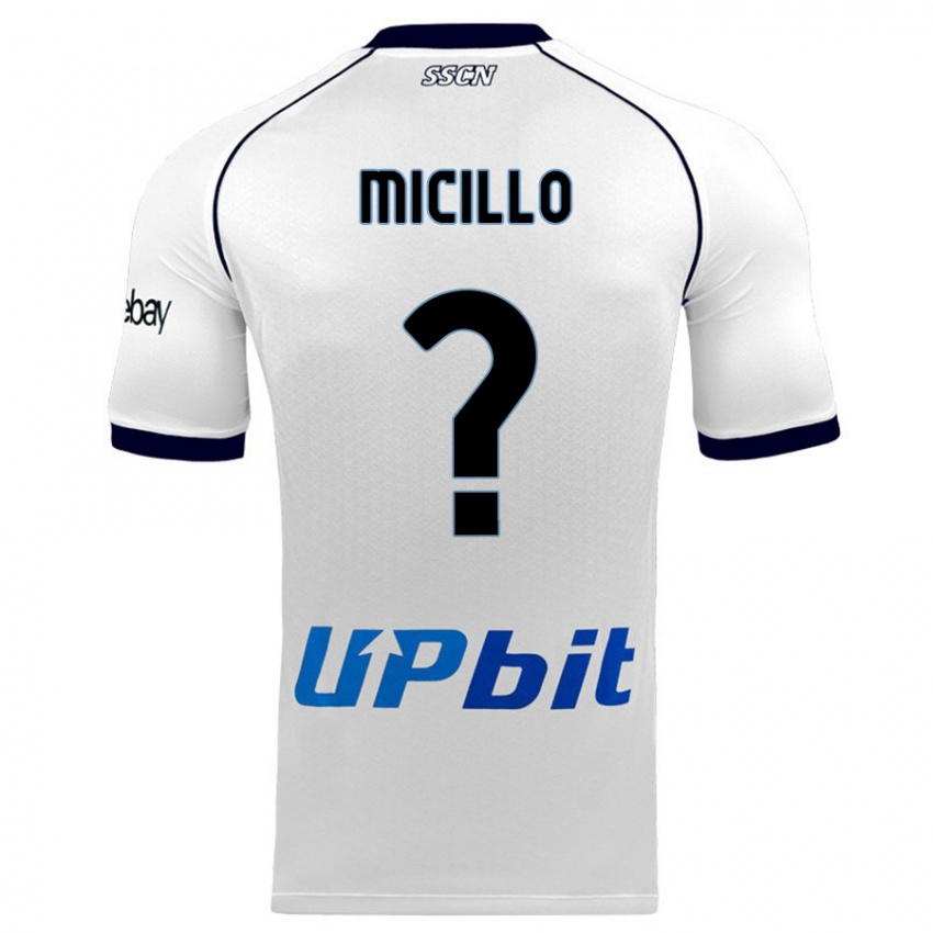 Niño Camiseta Salvatore Micillo #0 Blanco 2ª Equipación 2023/24 La Camisa
