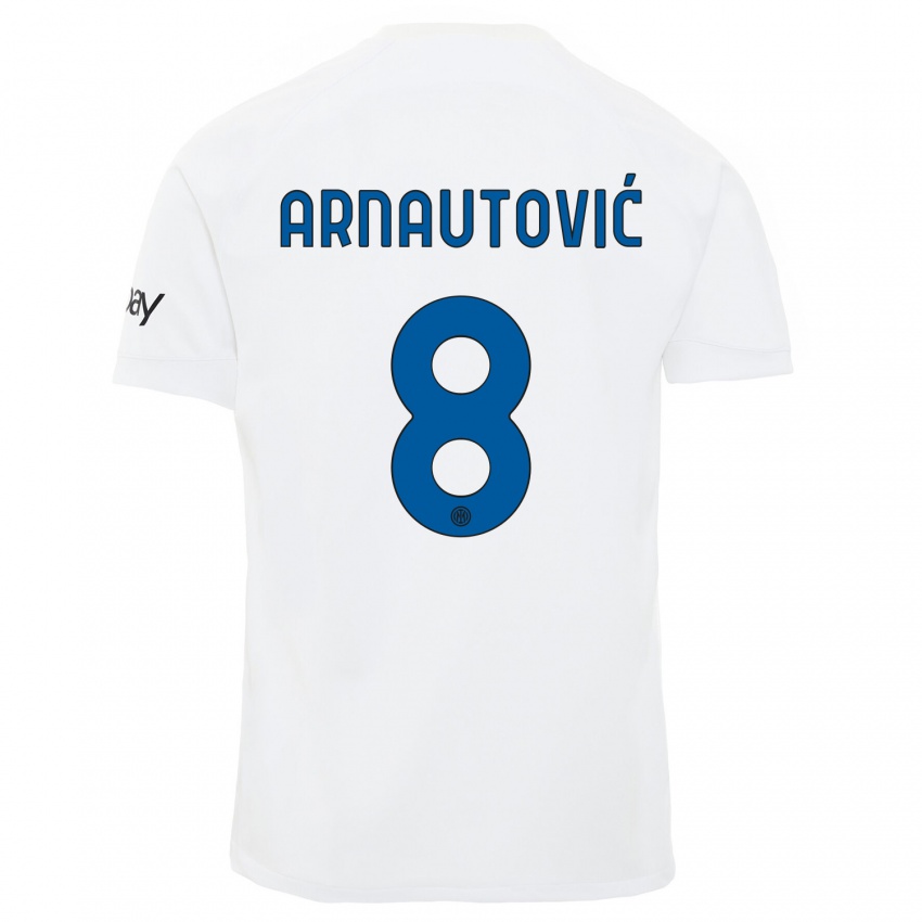 Niño Camiseta Marko Arnautovic #8 Blanco 2ª Equipación 2023/24 La Camisa