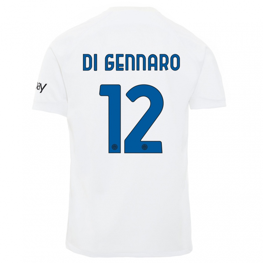 Niño Camiseta Raffaele Di Gennaro #12 Blanco 2ª Equipación 2023/24 La Camisa