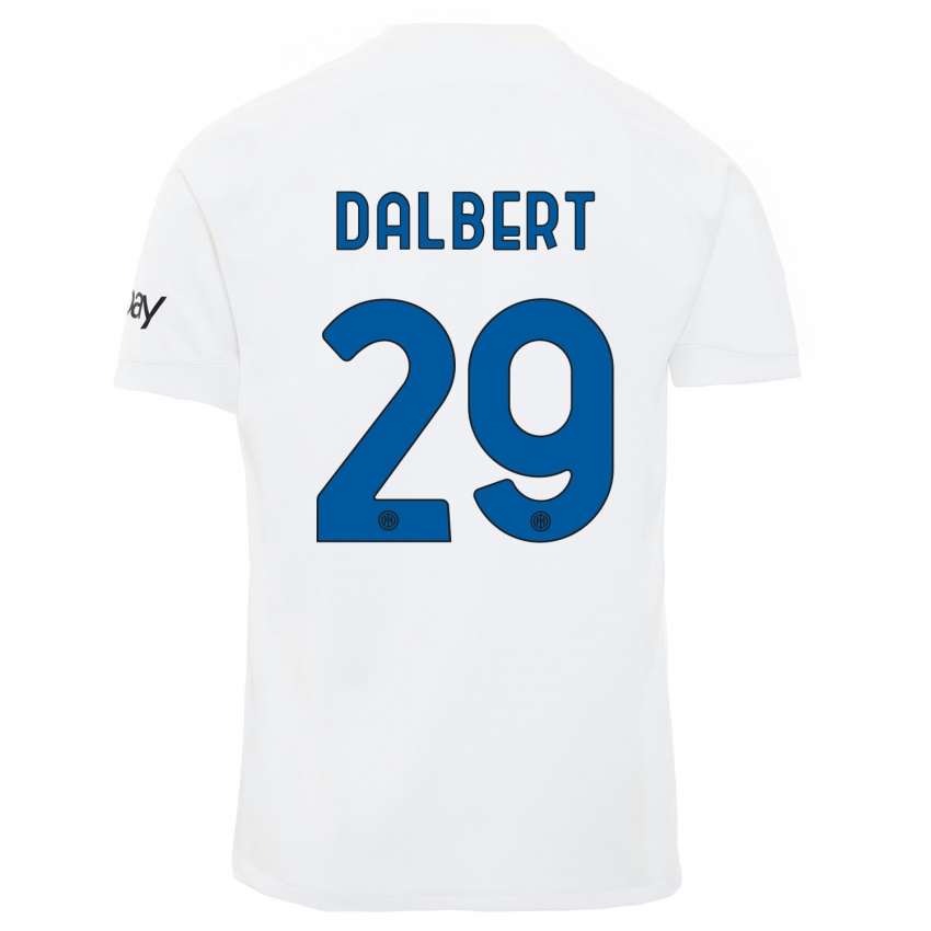 Niño Camiseta Dalbert #29 Blanco 2ª Equipación 2023/24 La Camisa