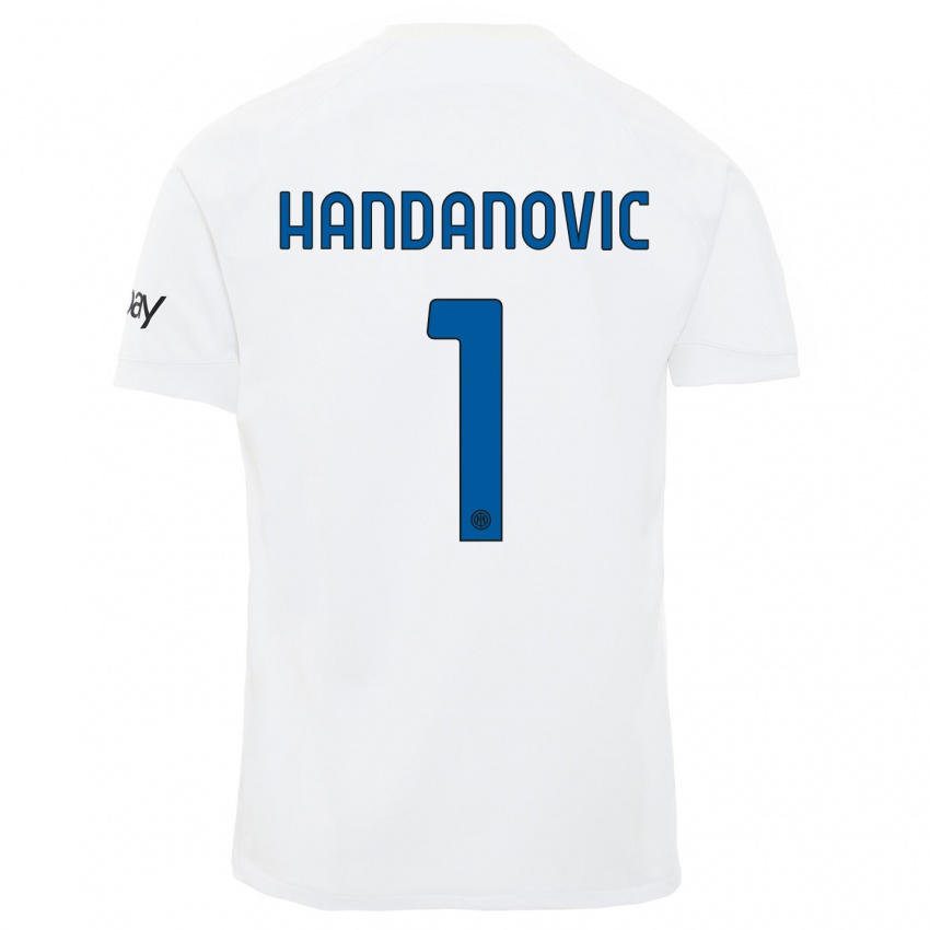 Niño Camiseta Samir Handanovic #1 Blanco 2ª Equipación 2023/24 La Camisa