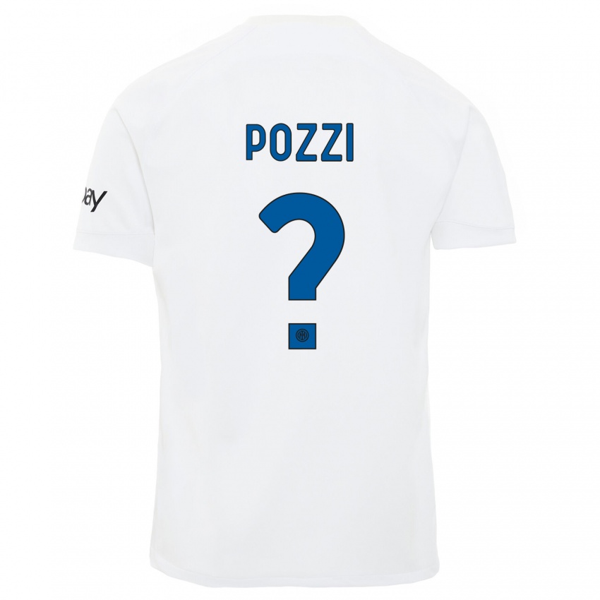 Niño Camiseta Andrea Pozzi #0 Blanco 2ª Equipación 2023/24 La Camisa