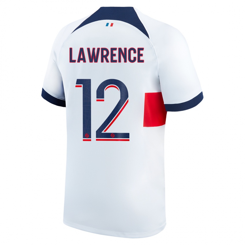 Niño Camiseta Ashley Lawrence #12 Blanco 2ª Equipación 2023/24 La Camisa