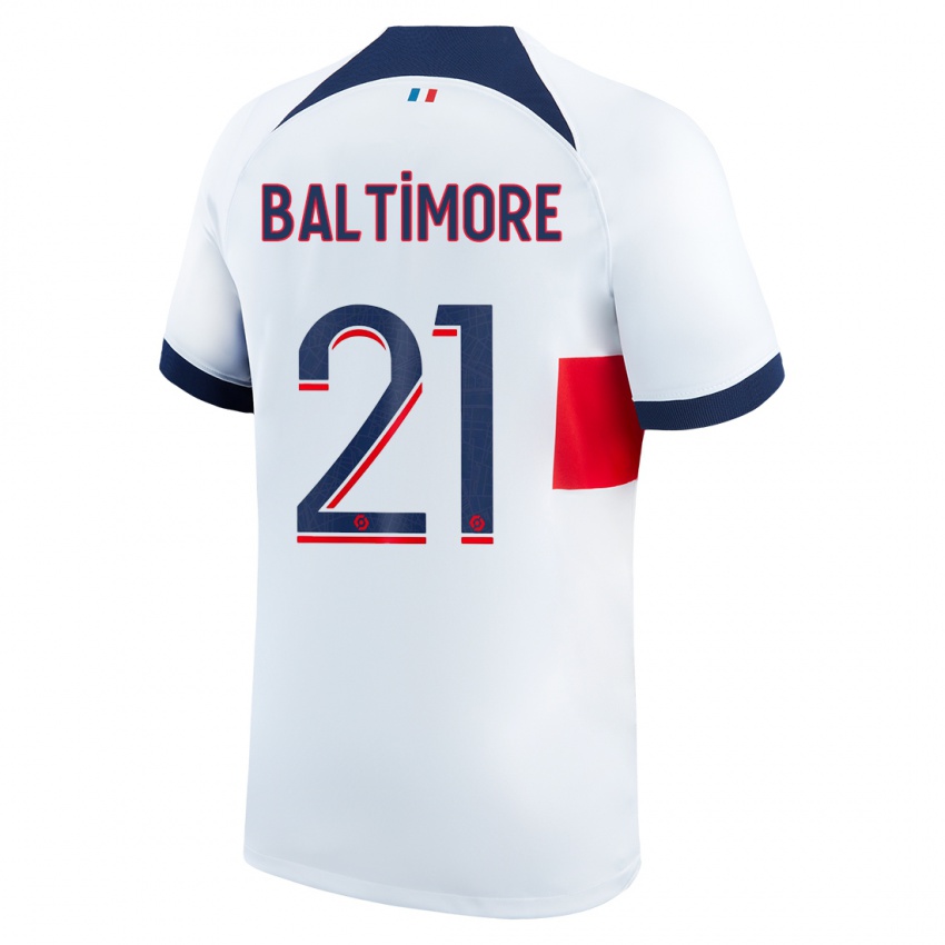 Niño Camiseta Sandy Baltimore #21 Blanco 2ª Equipación 2023/24 La Camisa