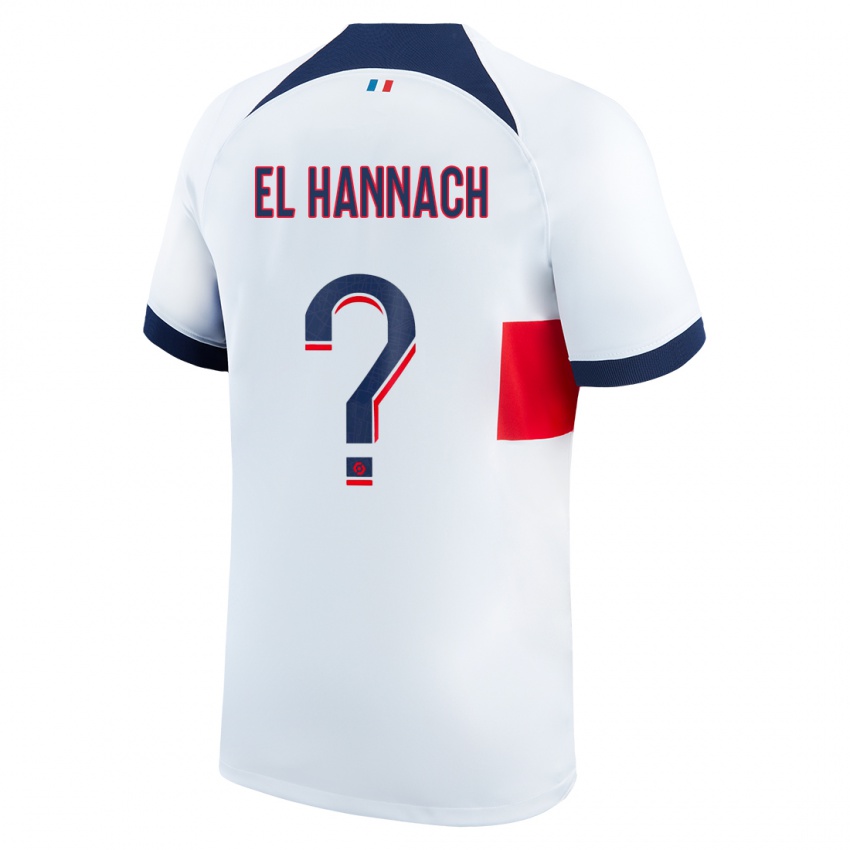 Niño Camiseta Younes El Hannach #0 Blanco 2ª Equipación 2023/24 La Camisa