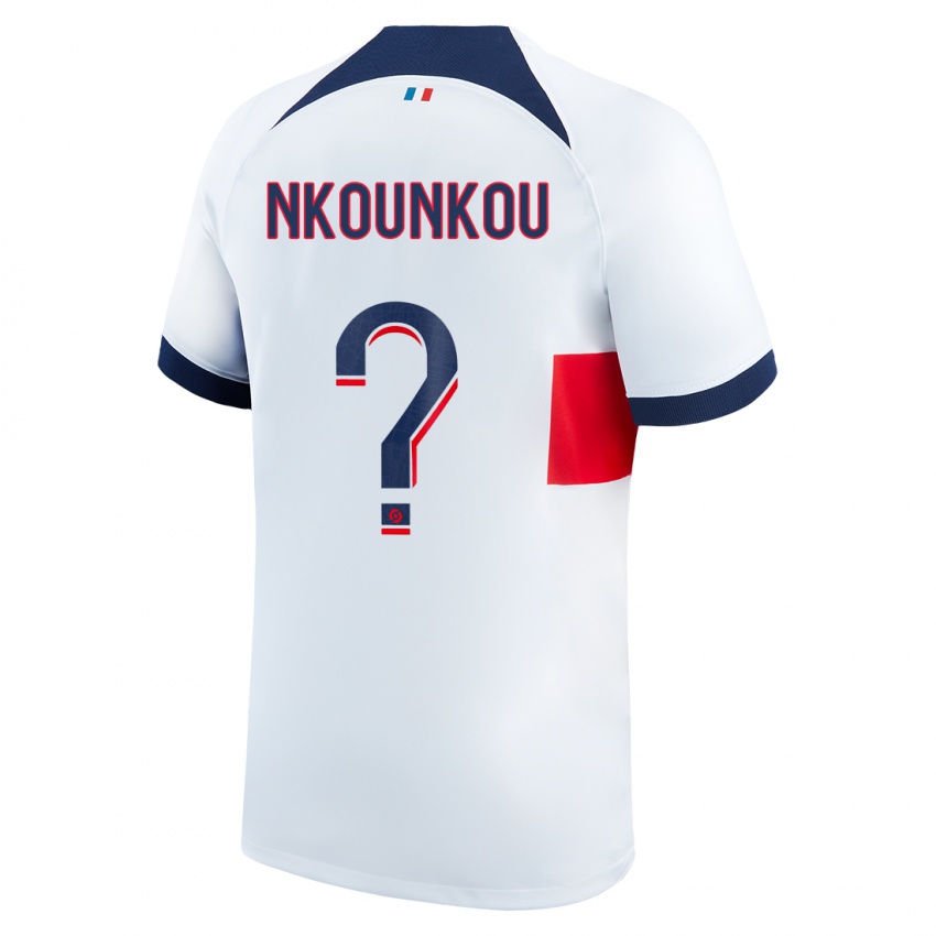 Niño Camiseta Desthy Nkounkou #0 Blanco 2ª Equipación 2023/24 La Camisa