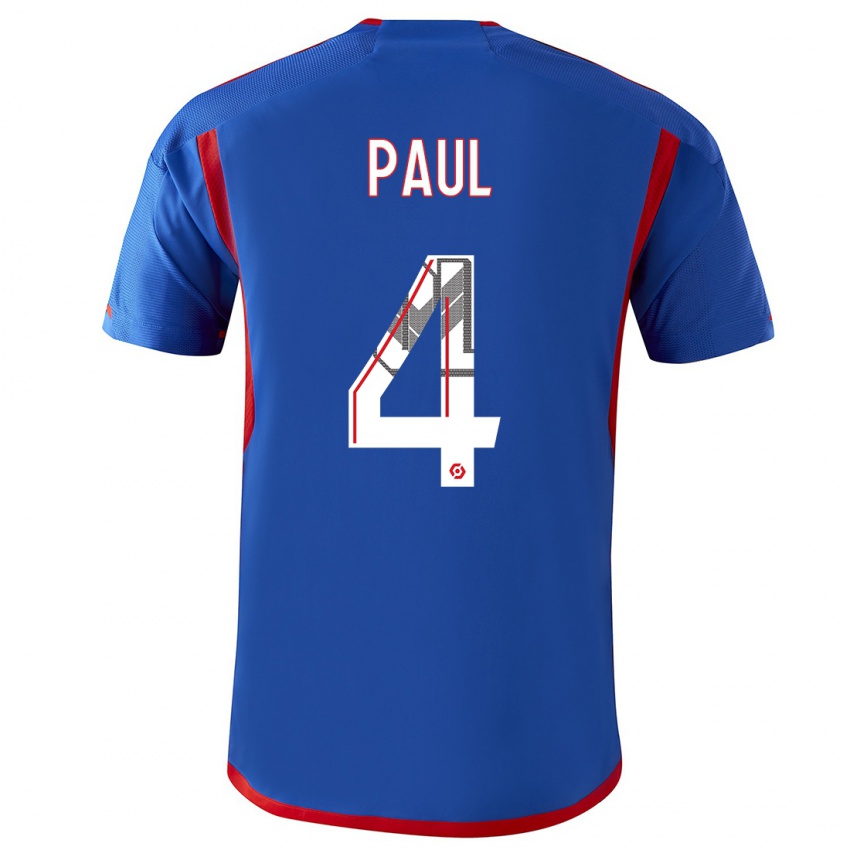 Niño Camiseta Paul Akouokou #0 Azul Rojo 2ª Equipación 2023/24 La Camisa