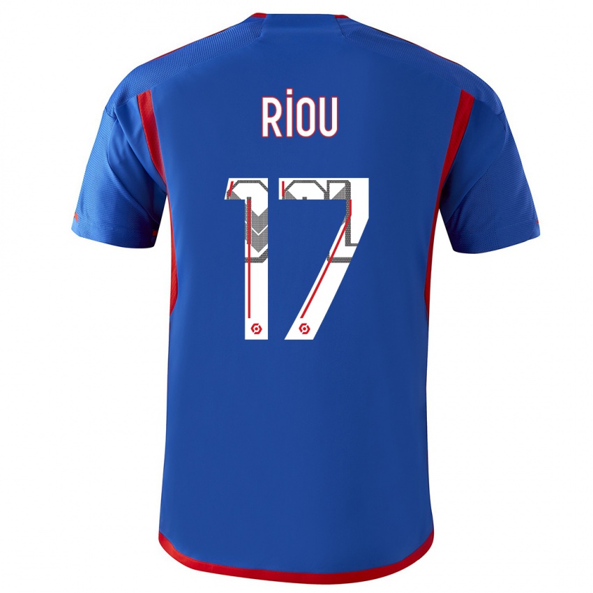 Niño Camiseta Remy Riou #17 Azul Rojo 2ª Equipación 2023/24 La Camisa