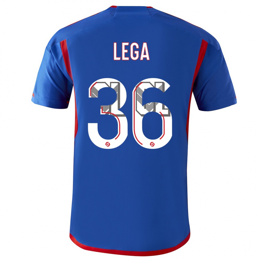 Niño Camiseta Sekou Lega #36 Azul Rojo 2ª Equipación 2023/24 La Camisa