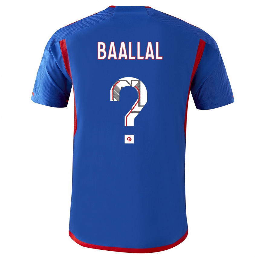 Niño Camiseta Abdellah Baallal #0 Azul Rojo 2ª Equipación 2023/24 La Camisa