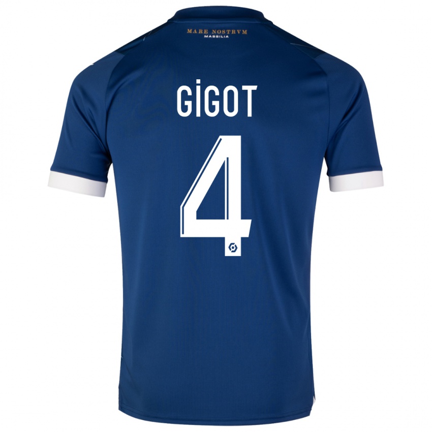 Niño Camiseta Samuel Gigot #4 Azul Oscuro 2ª Equipación 2023/24 La Camisa