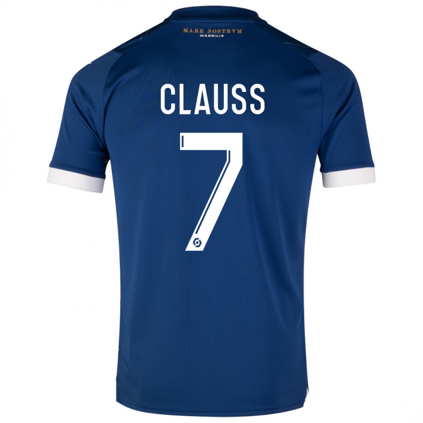 Niño Camiseta Jonathan Clauss #7 Azul Oscuro 2ª Equipación 2023/24 La Camisa