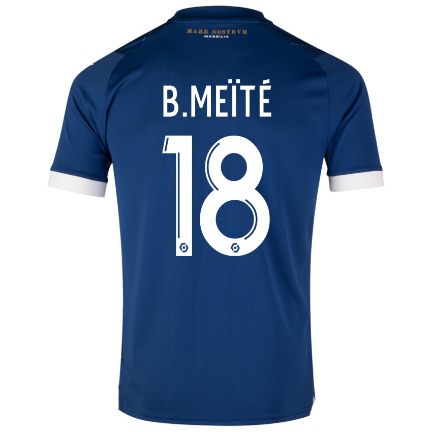 Niño Camiseta Bamo Meïté #18 Azul Oscuro 2ª Equipación 2023/24 La Camisa