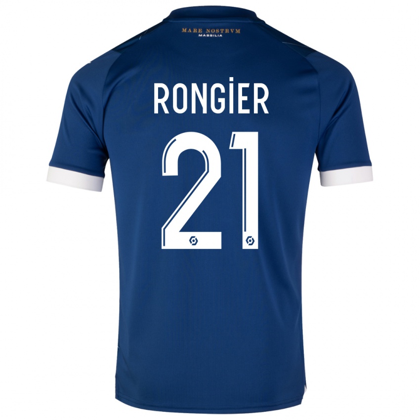 Niño Camiseta Valentin Rongier #21 Azul Oscuro 2ª Equipación 2023/24 La Camisa