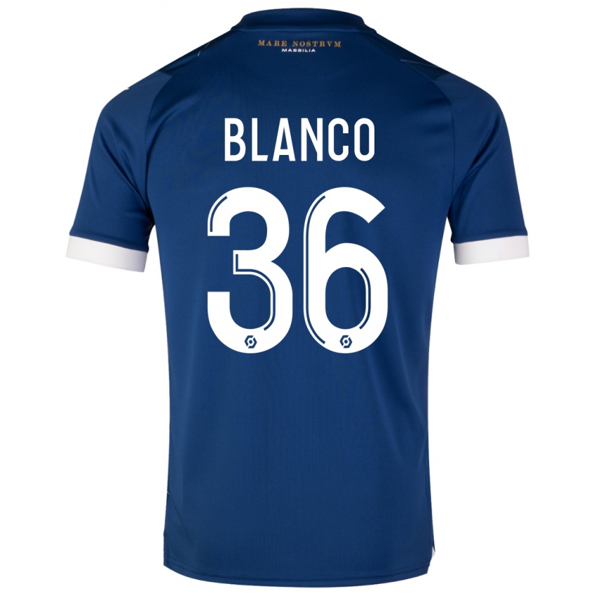 Niño Camiseta Ruben Blanco #36 Azul Oscuro 2ª Equipación 2023/24 La Camisa