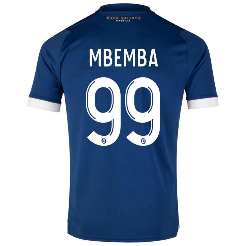 Niño Camiseta Chancel Mbemba #99 Azul Oscuro 2ª Equipación 2023/24 La Camisa