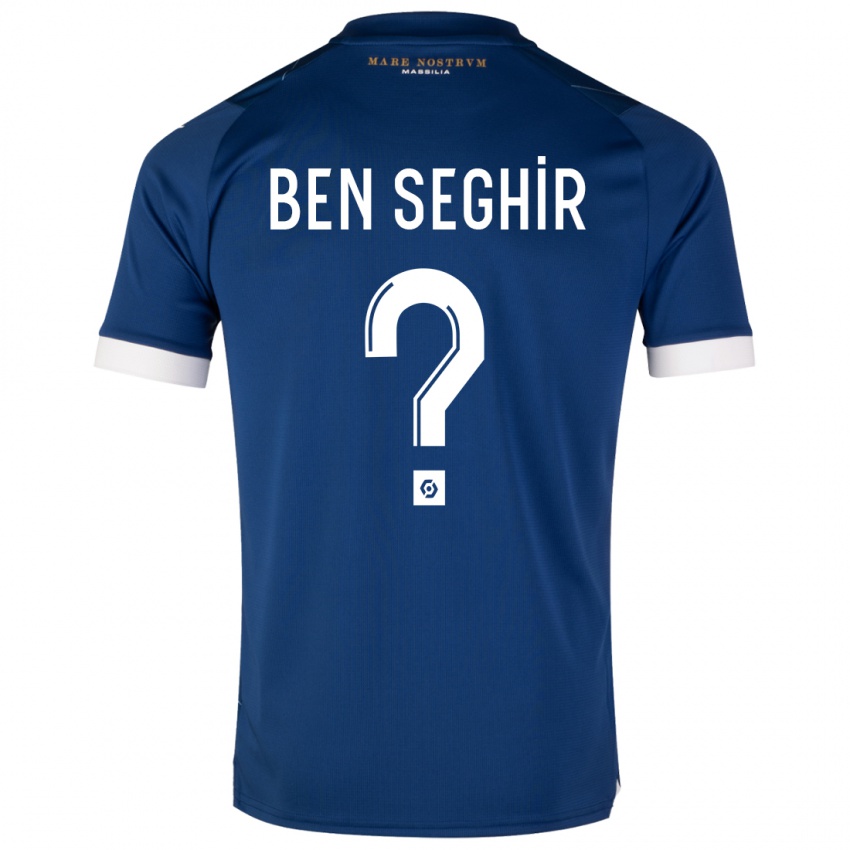 Niño Camiseta Salim Ben Seghir #0 Azul Oscuro 2ª Equipación 2023/24 La Camisa