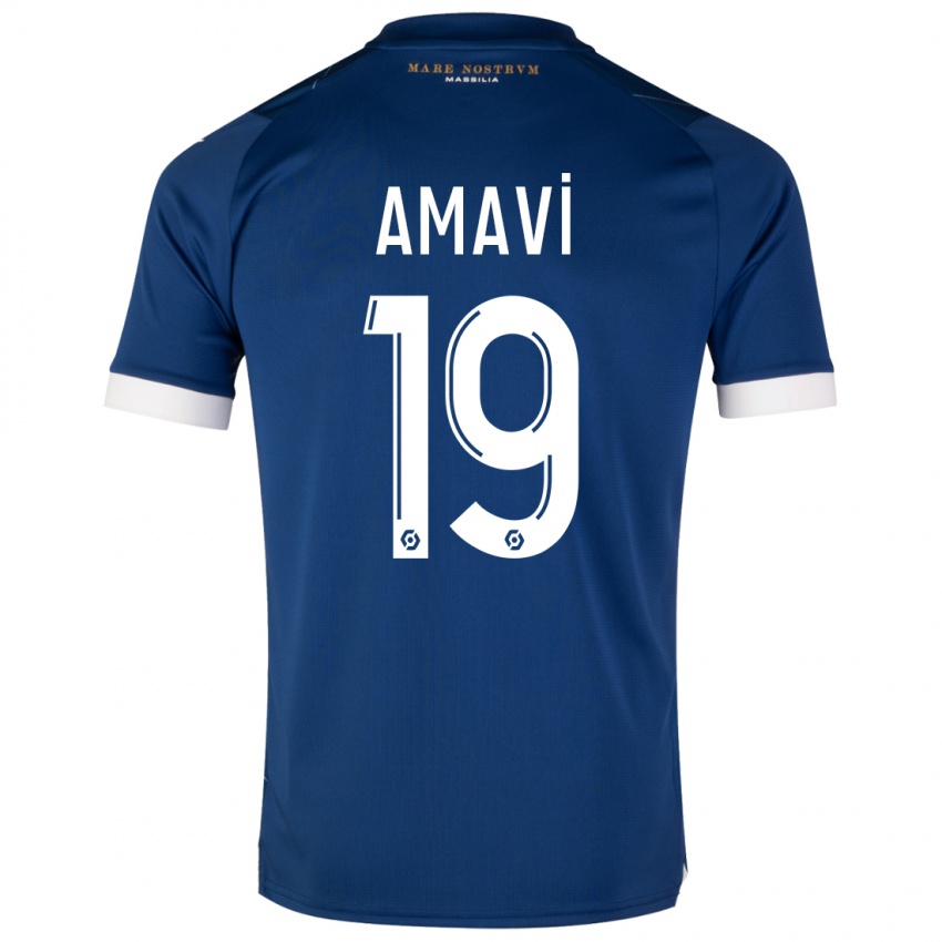 Niño Camiseta Jordan Amavi #19 Azul Oscuro 2ª Equipación 2023/24 La Camisa