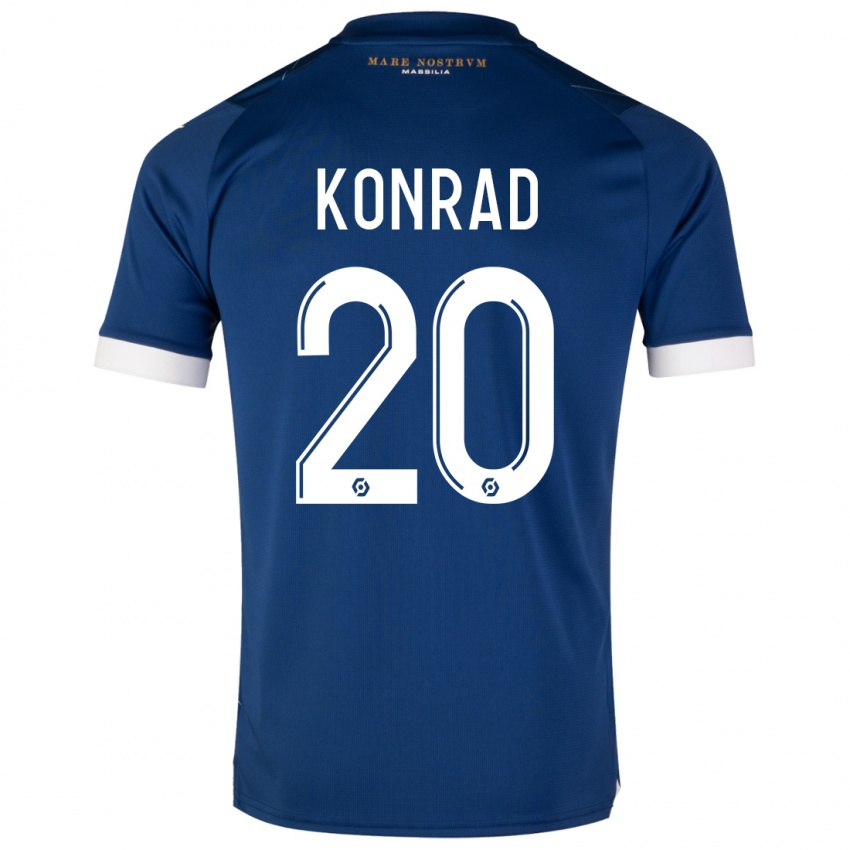 Niño Camiseta Konrad De La Fuente #20 Azul Oscuro 2ª Equipación 2023/24 La Camisa