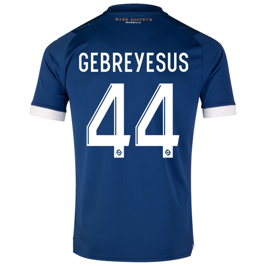 Niño Camiseta Esey Gebreyesus #44 Azul Oscuro 2ª Equipación 2023/24 La Camisa