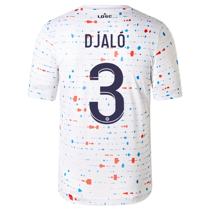 Niño Camiseta Tiago Djaló #3 Blanco 2ª Equipación 2023/24 La Camisa