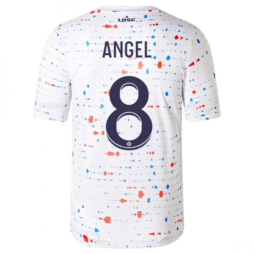 Niño Camiseta Angel Gomes #8 Blanco 2ª Equipación 2023/24 La Camisa