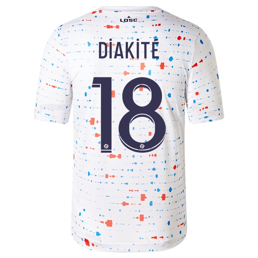 Niño Camiseta Bafodé Diakité #18 Blanco 2ª Equipación 2023/24 La Camisa