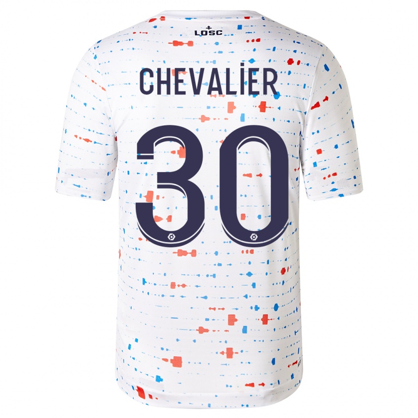Niño Camiseta Lucas Chevalier #30 Blanco 2ª Equipación 2023/24 La Camisa