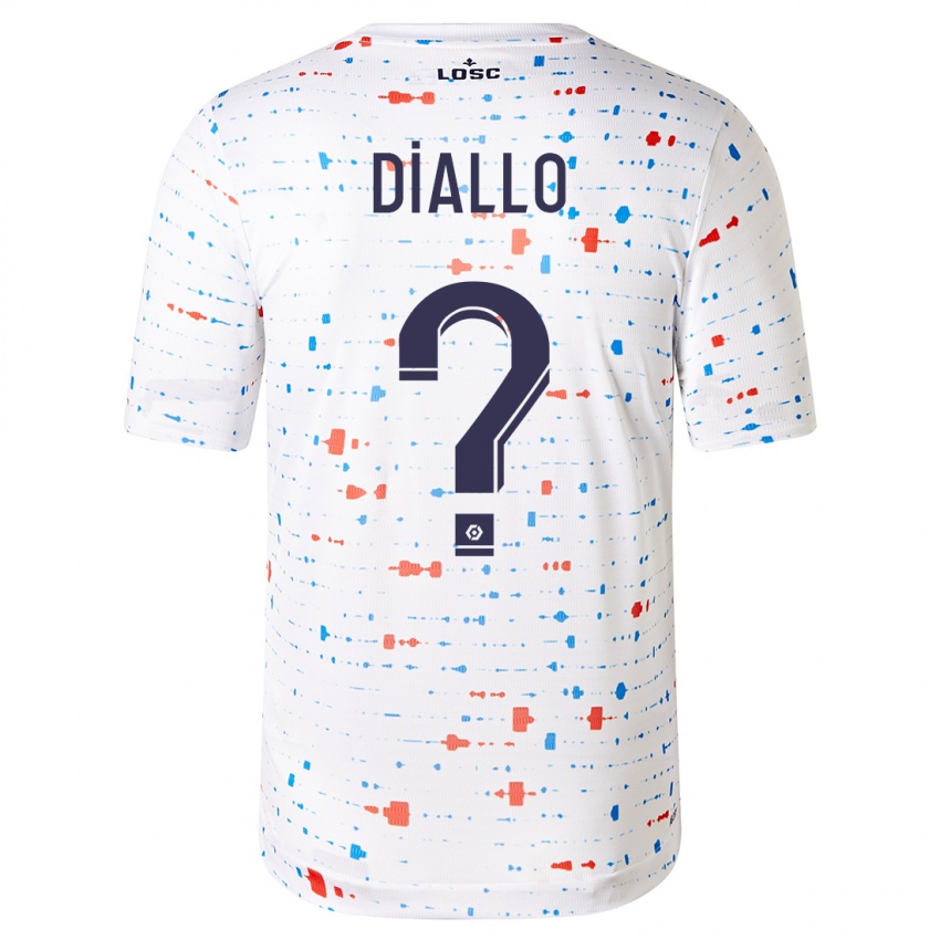 Niño Camiseta Alpha Diallo #0 Blanco 2ª Equipación 2023/24 La Camisa