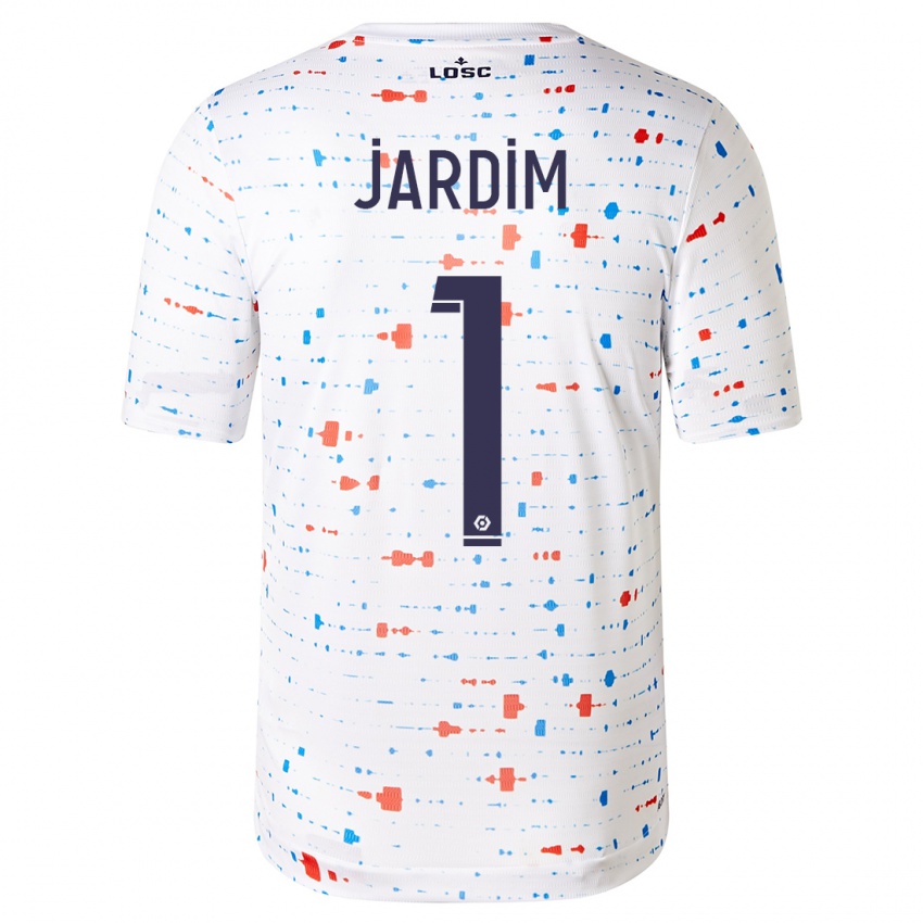 Niño Camiseta Leo Jardim #1 Blanco 2ª Equipación 2023/24 La Camisa