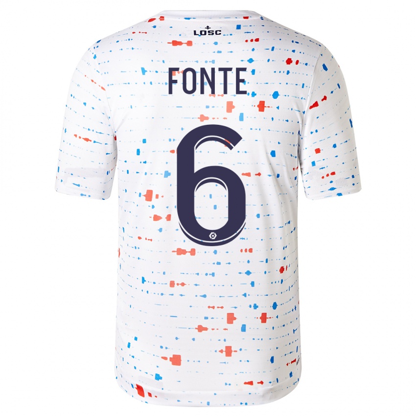 Niño Camiseta Jose Fonte #6 Blanco 2ª Equipación 2023/24 La Camisa
