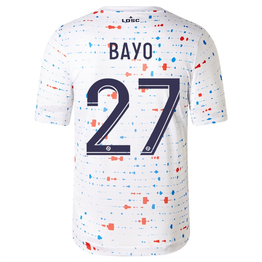 Niño Camiseta Mohamed Bayo #27 Blanco 2ª Equipación 2023/24 La Camisa