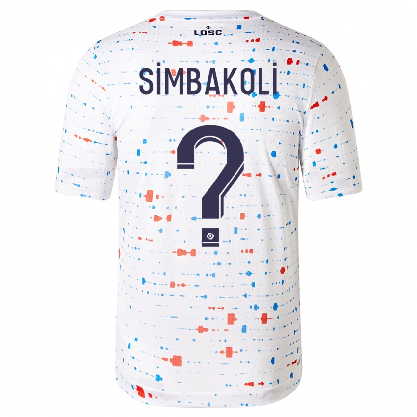 Niño Camiseta Mamadou Simbakoli #0 Blanco 2ª Equipación 2023/24 La Camisa