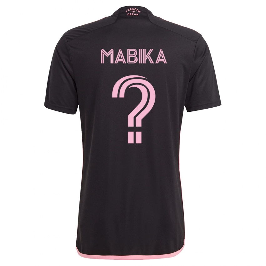 Niño Camiseta Aimé Mabika #0 Negro 2ª Equipación 2023/24 La Camisa