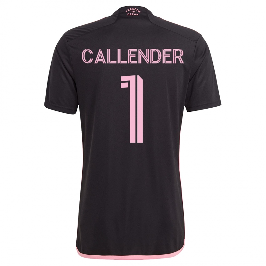 Niño Camiseta Drake Callender #1 Negro 2ª Equipación 2023/24 La Camisa