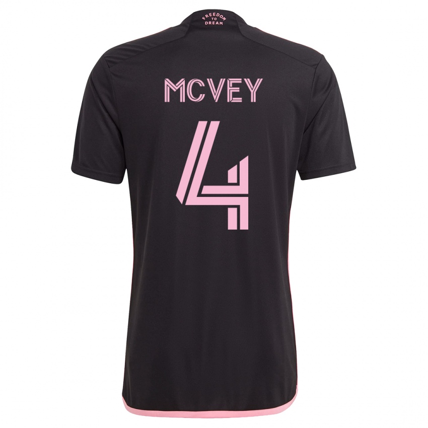 Niño Camiseta Christopher Mcvey #4 Negro 2ª Equipación 2023/24 La Camisa