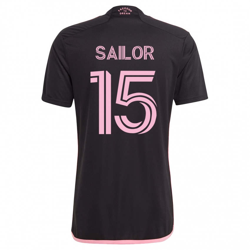 Niño Camiseta Ryan Sailor #15 Negro 2ª Equipación 2023/24 La Camisa