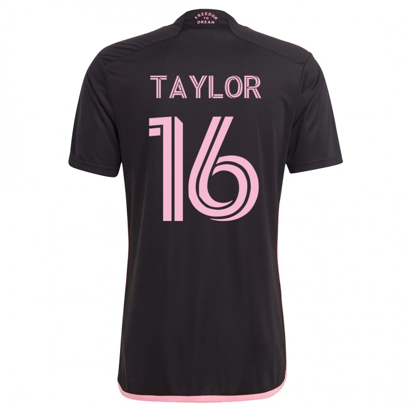 Niño Camiseta Robert Taylor #16 Negro 2ª Equipación 2023/24 La Camisa