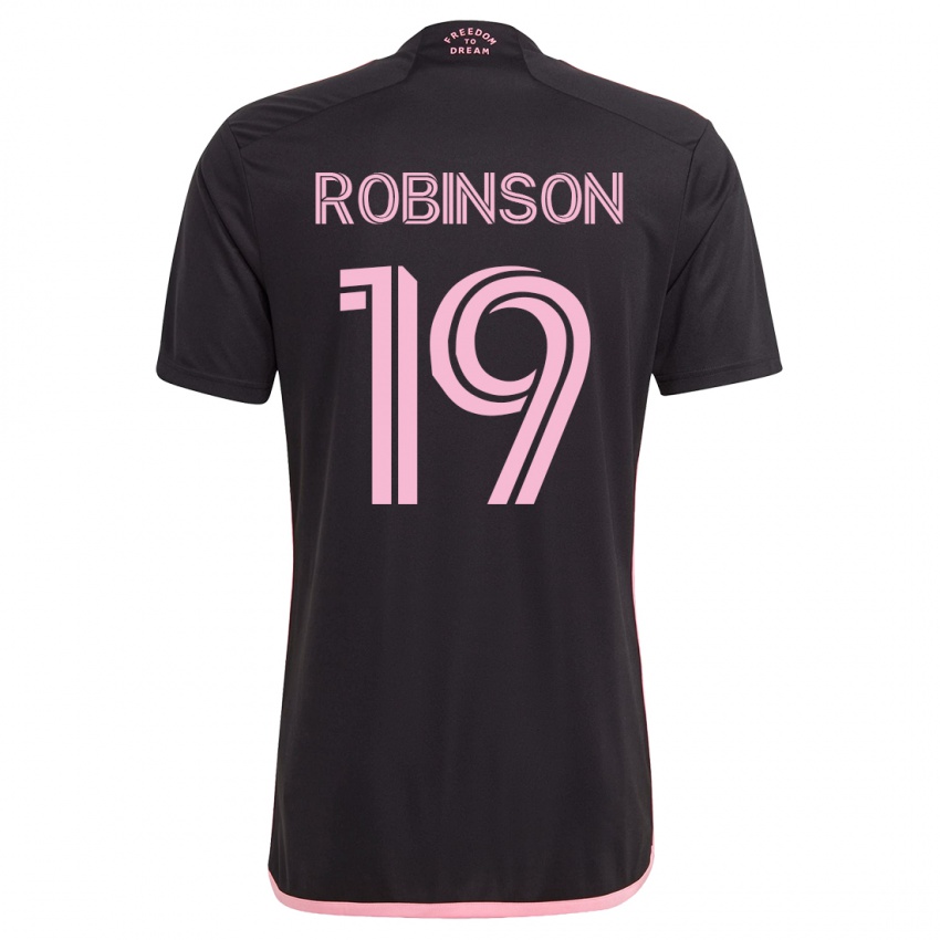 Niño Camiseta Robbie Robinson #19 Negro 2ª Equipación 2023/24 La Camisa