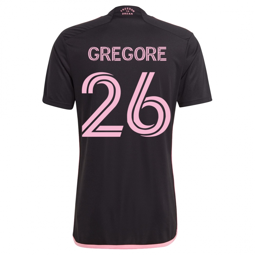 Niño Camiseta Gregore #26 Negro 2ª Equipación 2023/24 La Camisa