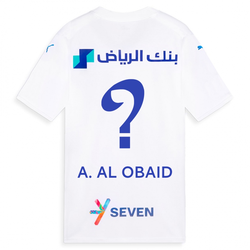 Niño Camiseta Abdulrahman Al-Obaid #0 Blanco 2ª Equipación 2023/24 La Camisa