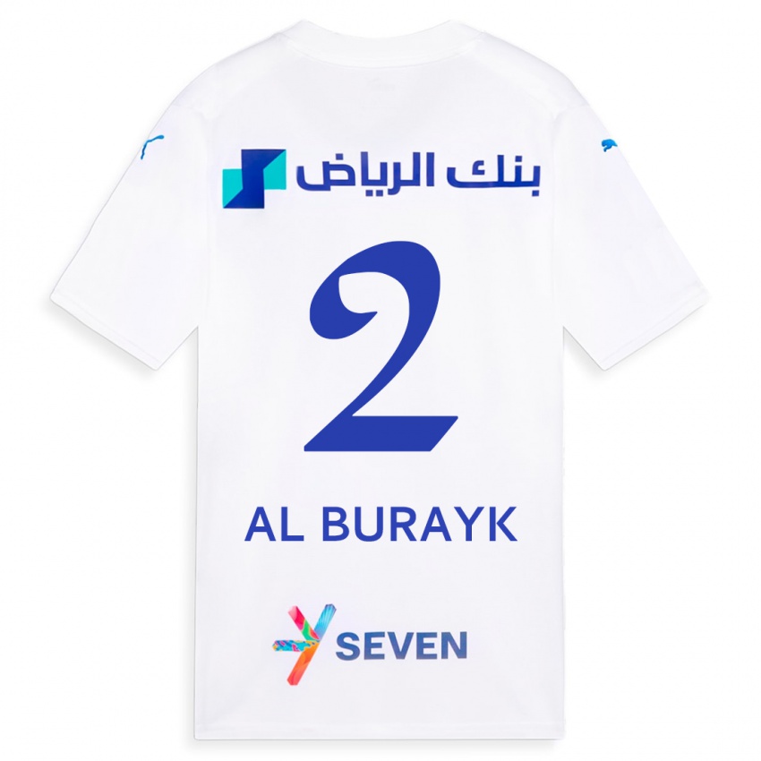 Niño Camiseta Mohammed Al-Burayk #2 Blanco 2ª Equipación 2023/24 La Camisa