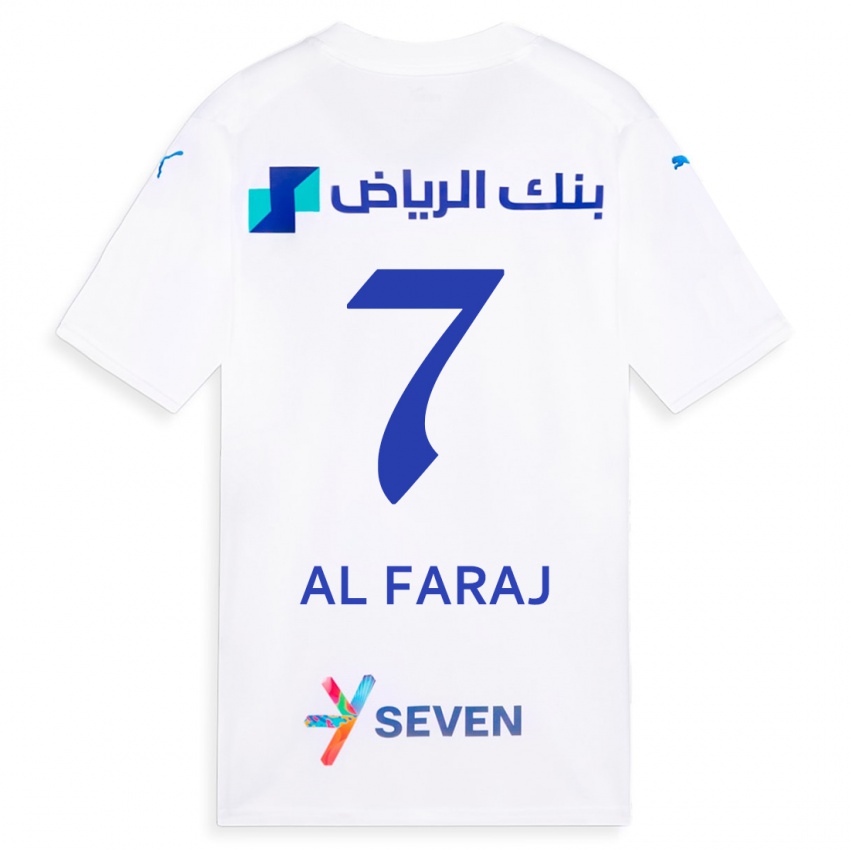 Niño Camiseta Salman Al-Faraj #7 Blanco 2ª Equipación 2023/24 La Camisa
